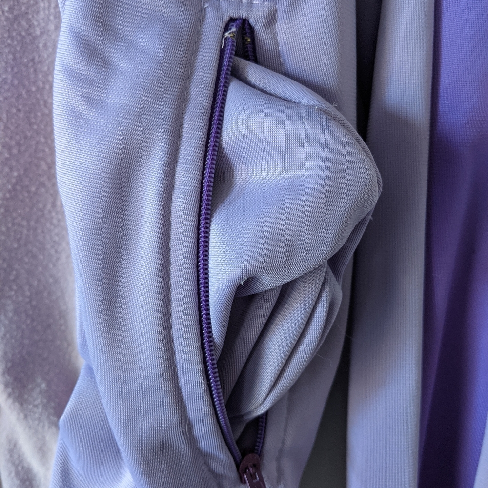 Vintage 80's PUMA Women's Violet Track Jacket Size Medium - Picture 7 of 8